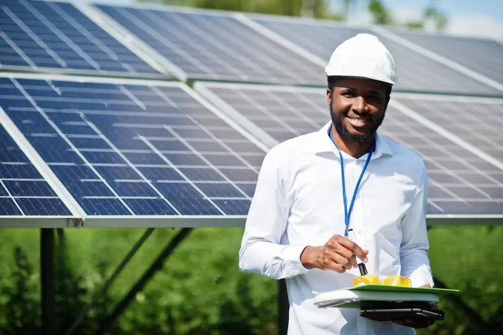 rooftop mounted solar panels